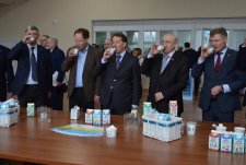 Opening of the modern dairy farm Bobrov