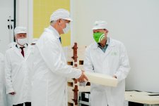 Governor Alexander Gusev at EkoNiva cheese plant