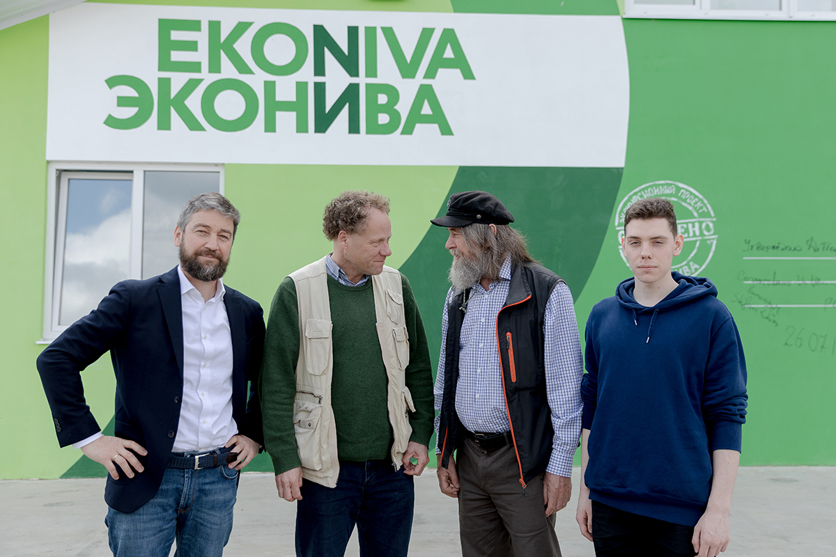 Федор Конюхов на предприятиях «ЭкоНивы» в Калужской области